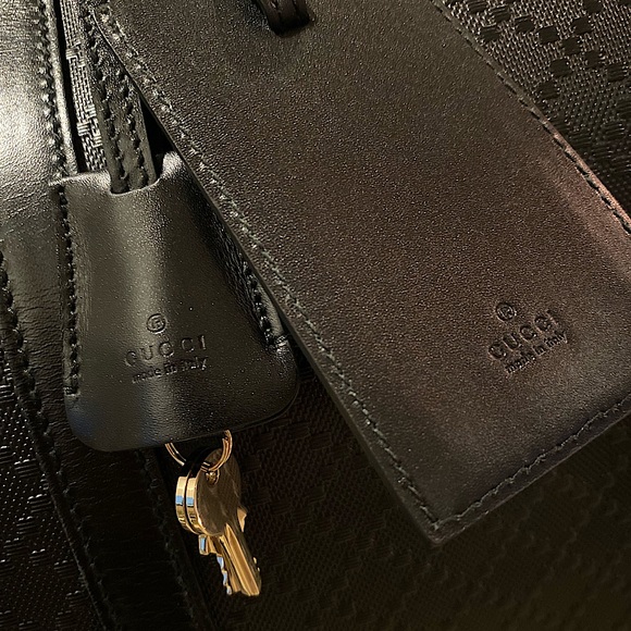 🔥Gucci Diamanté Leather Duffle - Picture 5 of 17